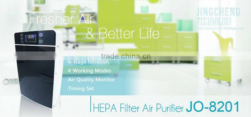 Touch Screen Hepa Air Purifier Filter PM2.5 Air Purifier with Powerful Hepa filter JO-8201