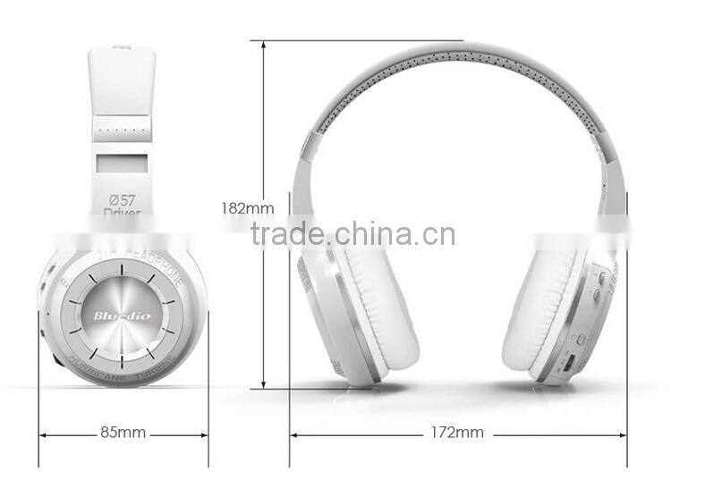 New Arrival Bluedio Hurricane HT Bluetooth 4.1 Wireless Stereo Powerful Bass Headphones Headset For Samsung/LG/HTC