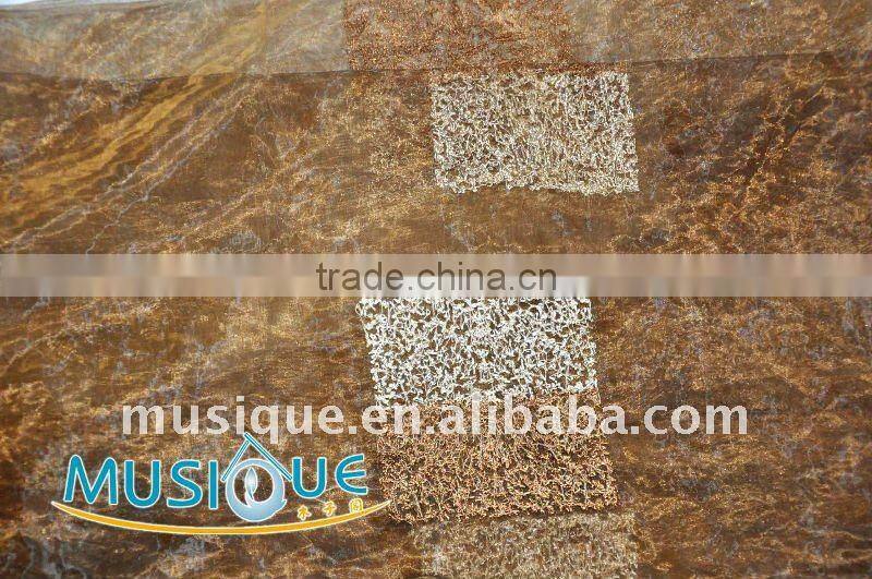 100% organza with embroidery curtain