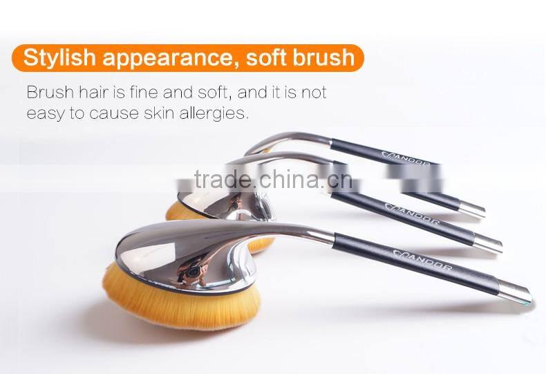 9 pieces rose golden high quality cosmetics brush wholesale