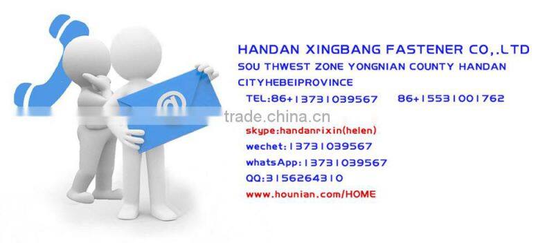 ANSI 1GI through bolt with white zinc plated made in hebei handan yongnian