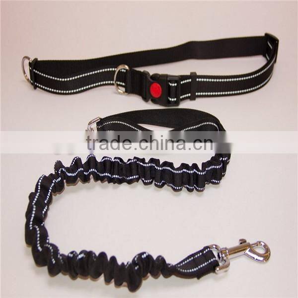 bungee leash wholesale belt leash nylon dog belt leash
