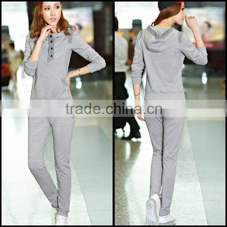 Sports Wear Costumes Sport Suits For women Design New Tracksuits Outdoor Cotton Sports Suit For ladies