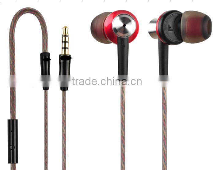 flat cable earphone & headphone for moblie phone accessories