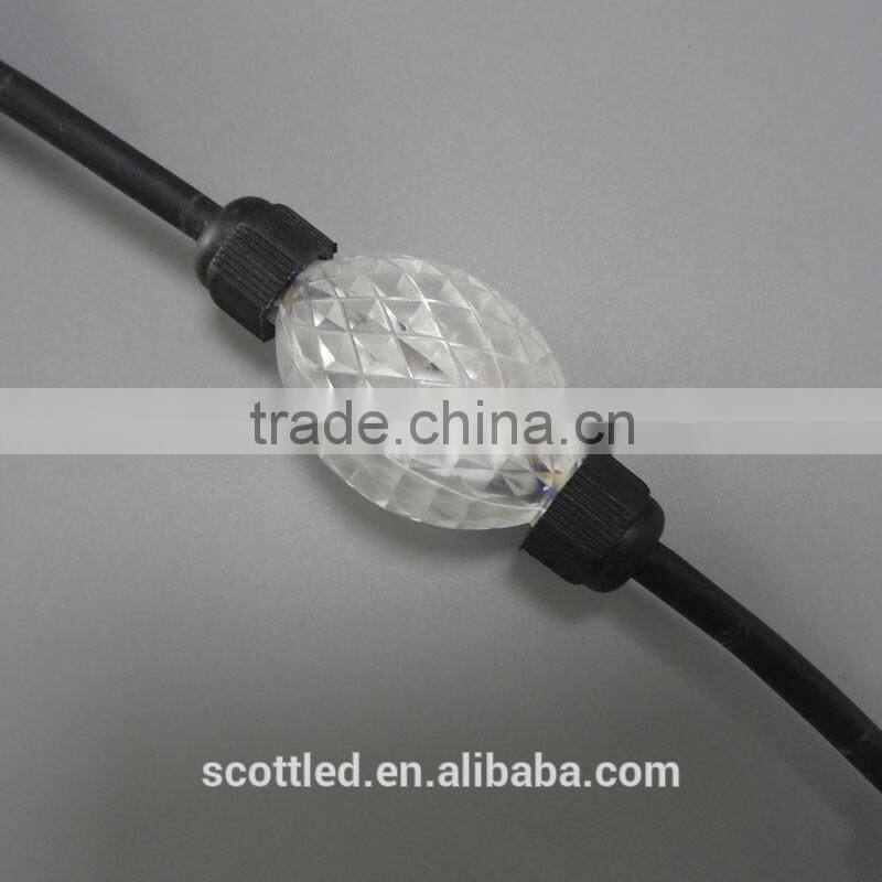 50mm crystal shell body 360 angle led ball light color changing led ball light