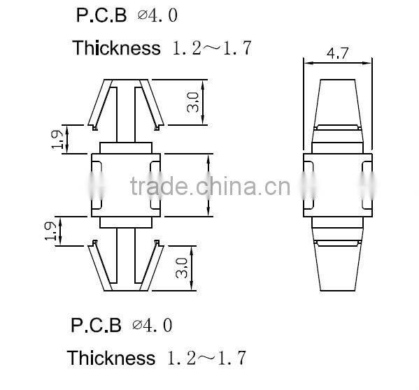 PCB standoff plastic PCB spacer