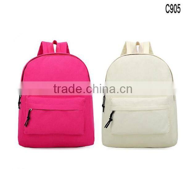 china manufacturer wholesale canvas shool backpack bag rucksack