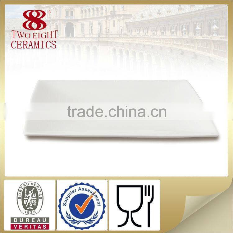 OEM arab serving platter , custom made bone china plate and dish