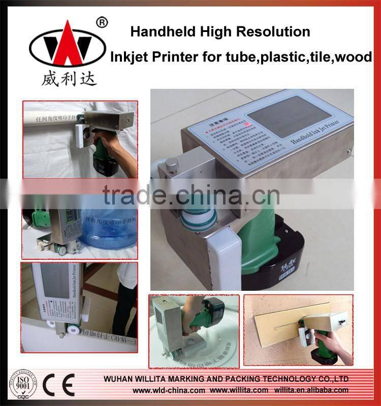 Date code portable inkjet coder hand carton box printer