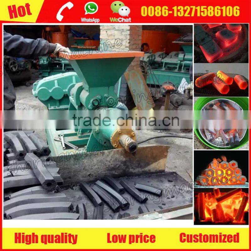 Top quality bbq charcoal briquette extruder machine with factory price