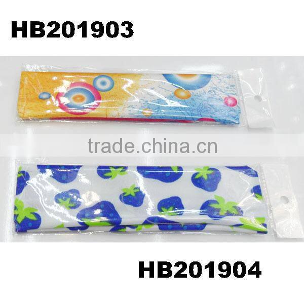 wholesale cheap printed stretch girls headbands for girls