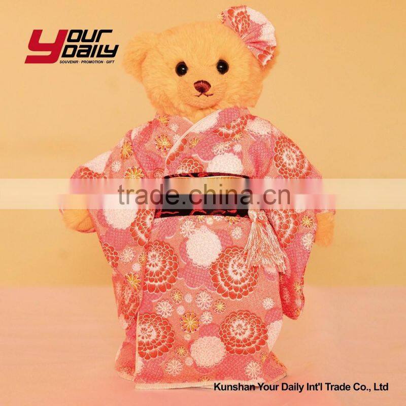 custom brown good quality plush teddy toy japanese bear