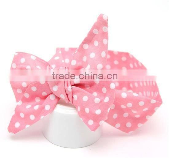 baby headband 2016 bow headband dot hairband