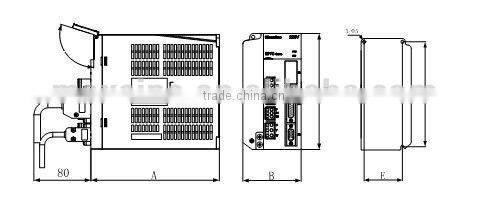 2500 watt ac servo driver with USB interface