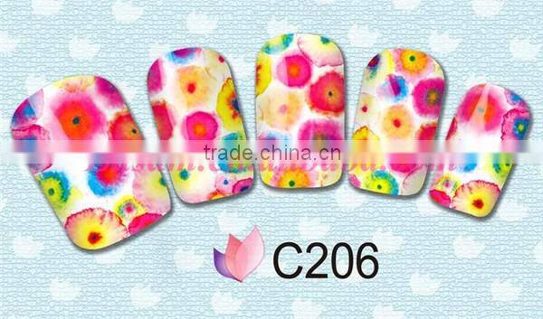 water transfer printing nail sticker , sticker for manicure