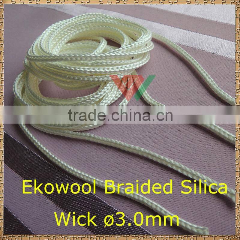 Top Selling 1.0mm Braided Ekowool Silica Cord