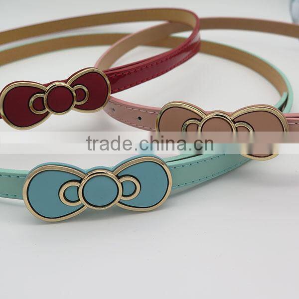 Lady's fashion bow tie belt for dress