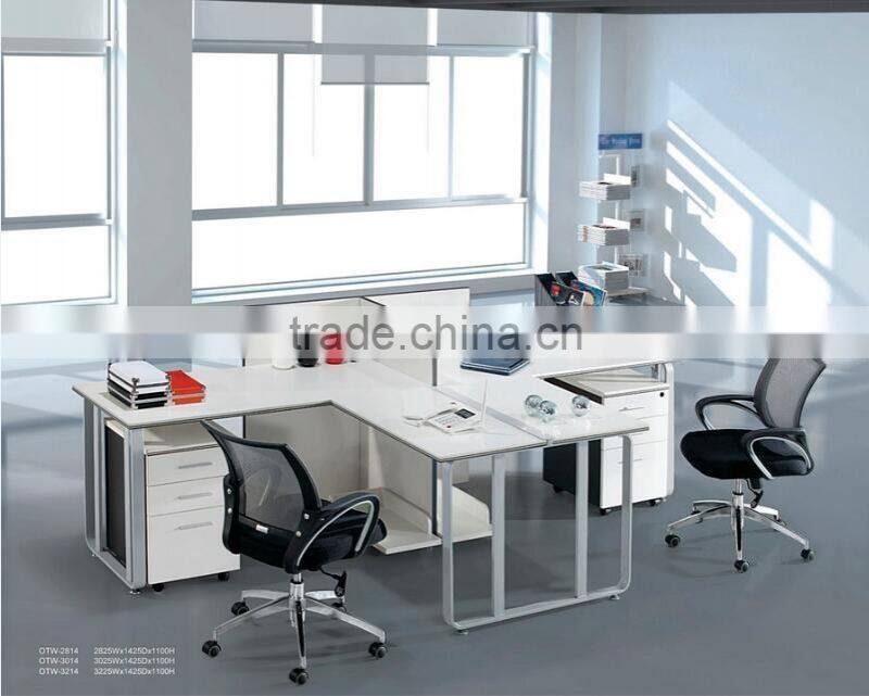 Lowest price office furniture t shaped 2 person office desk,two person office desks,2 seat office desk