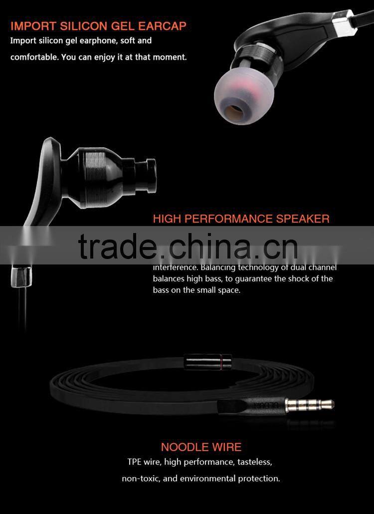 ULDUM clear sound stereo cute cheap handsfree mp3 player earphone