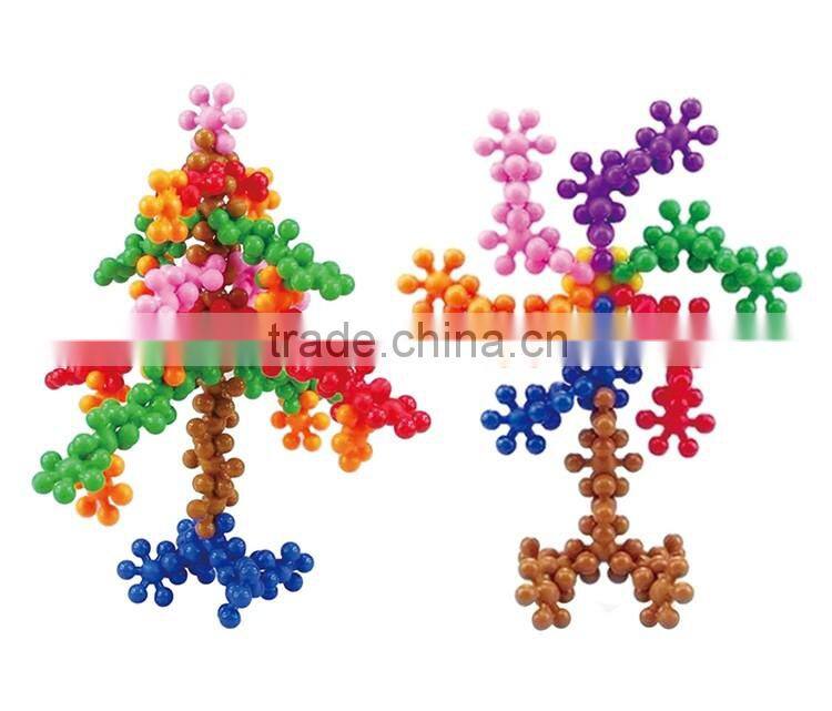 150PCS snowflake blocks kids plastic building blocks toys