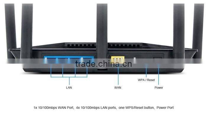 802.11AC 2.4G 5.8G 1300M Wireless WiFi Dual Band Router with 5 Antennas