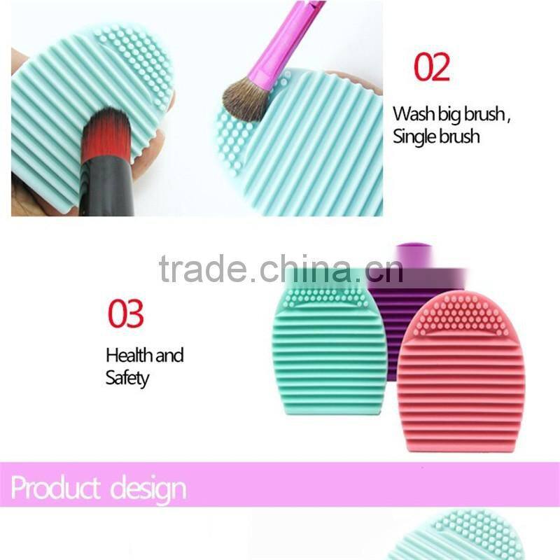 Silicone Makeup Brush Cleaner Brush egg shape Cleaning makeup Brush tools makeup brush cleaner