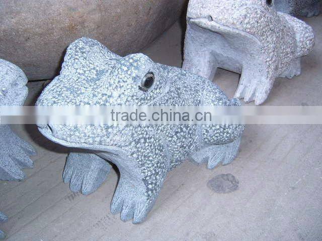 Granite lion sculpture