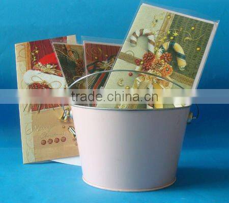 Tin Bucket for promation,gift tin bucket,tin bucket with handle