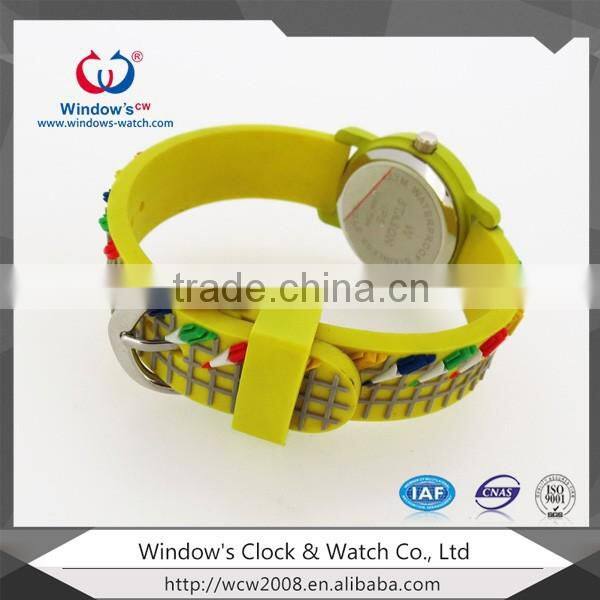 Christmas gift watch for children with silicone rubber watch strap