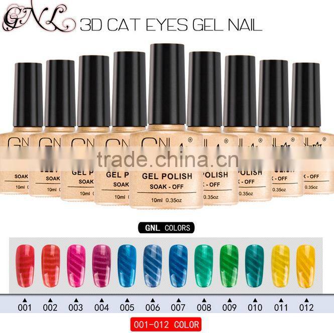 China Supplier Magic 25 Colors Cheap Cat Eyes Nail Polish UV Gel 10 ml