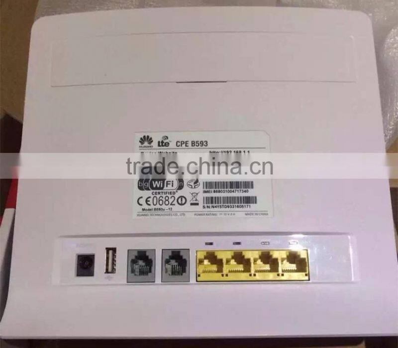 Original Huawei B593 4G GSM Router 4G LTE Cpe Router Wifi Router Mobile Sim Card