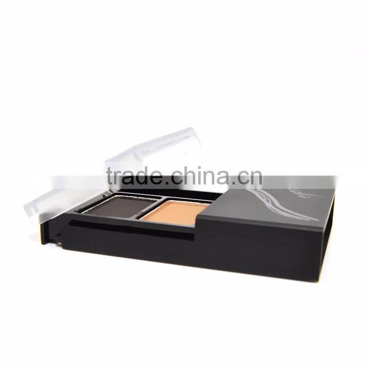 Hot Sale 3 Color Eye Brow Kit Eyebrow Powder And Eyeliner Palette With Eyebrow Brush
