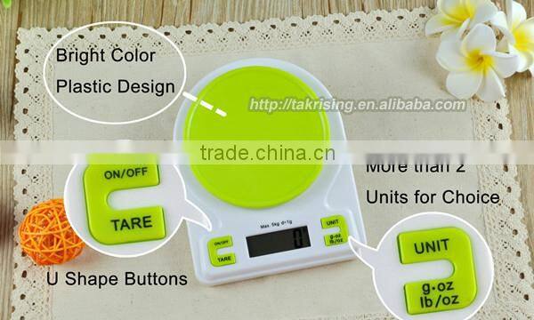 Hot Colorful Plastic Digital Fruit Scale