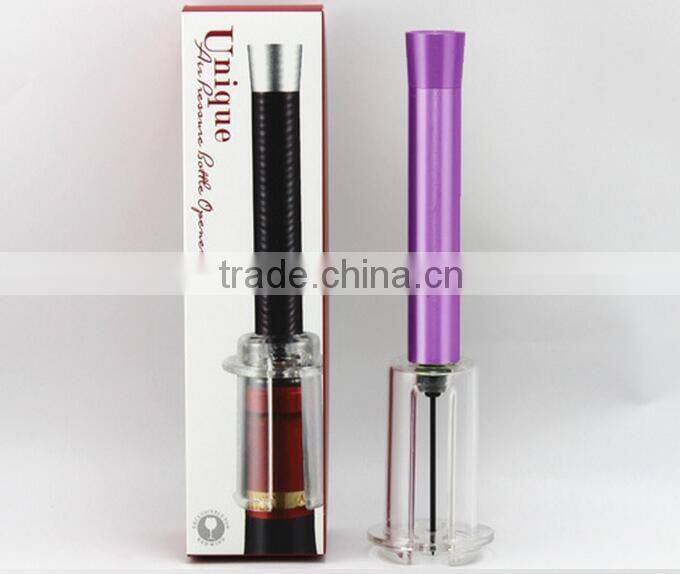 High quality aluminium alloy air pressure wine opener/Air Pressure wine Corkscrew