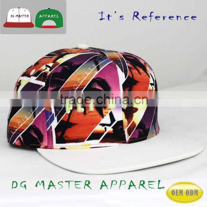 100%polyester hot transfer or digital printing hat