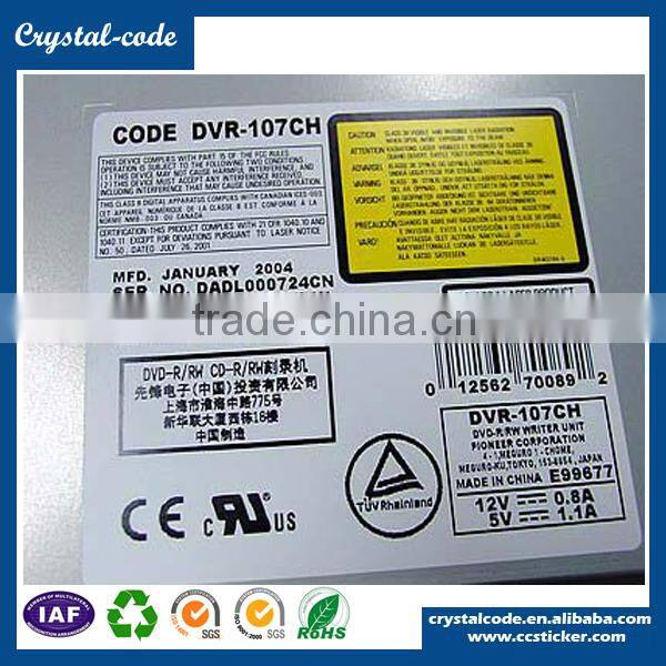 Custom sticker electronic heat resiatant pcb board sticker