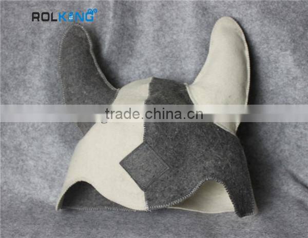 Logo design sauna wool felt hat