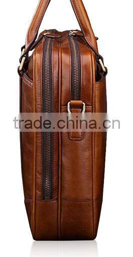 2015 new style black leather briefcase,office supply briefcase ,customised briefcase