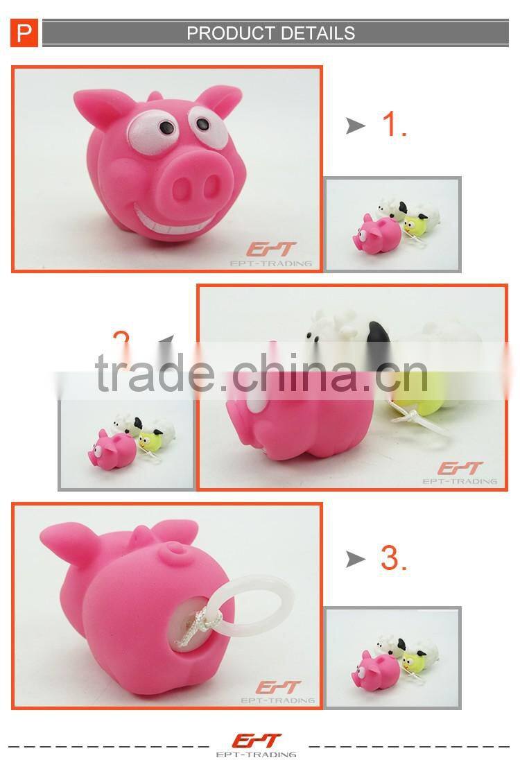 Lovely mini pull line shock animal toy for kids