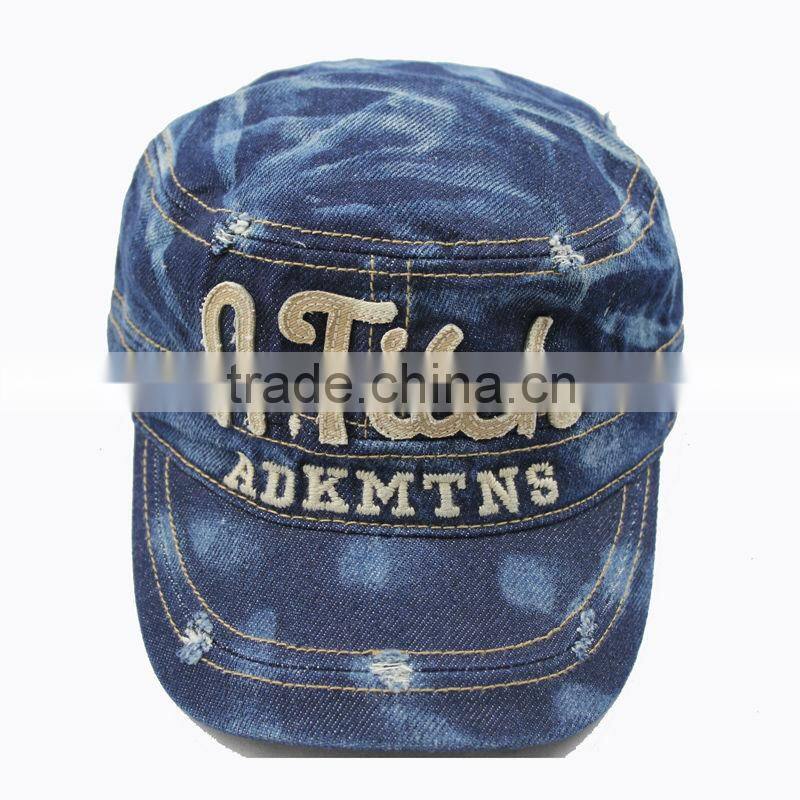 Fashion Jean Fabric Army Cap