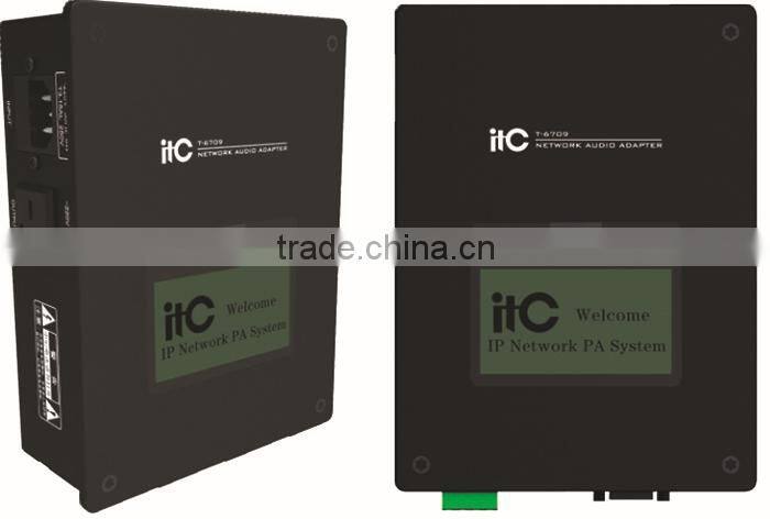 IP network adapter ip based public address system