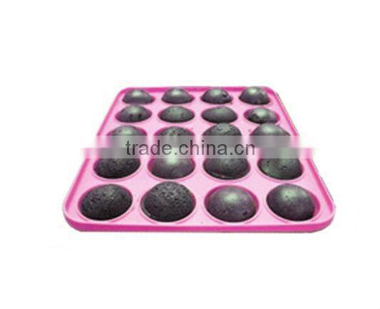 BPA Free 20 Holes Purple Silicone Lollipop Dessert Mold Cupcake Dessert Maker Chocolate Color