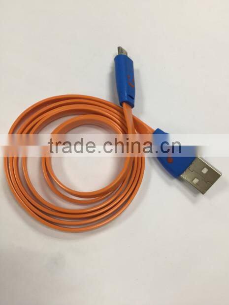 USB 3.0 Flat Data Cable Smiley Face Indicator Light for Samsung Galaxy Note 3 N9000
