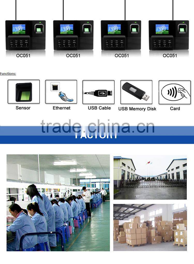 Fingerprint capacity: 1500 finger print sensor OC051-6