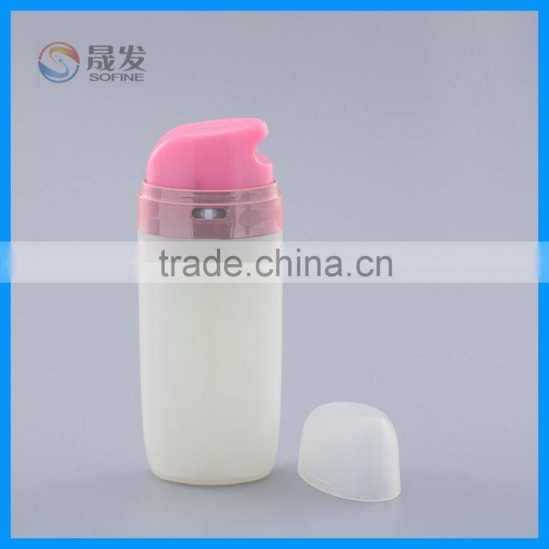 Double tube cosmetic lotion pump bottle