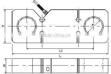With high precision Large Capacity BH Tension Load Cell For Hoister or Overload Load Cell GS220