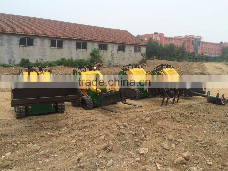 Europe/American/Australia standard 380-400kg mini skid steer loader with standard bucket