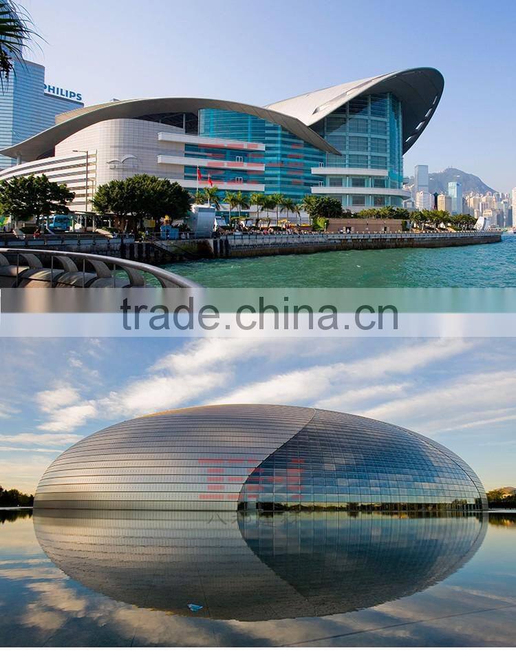 Professional design curved aluminum wall cladding decoration