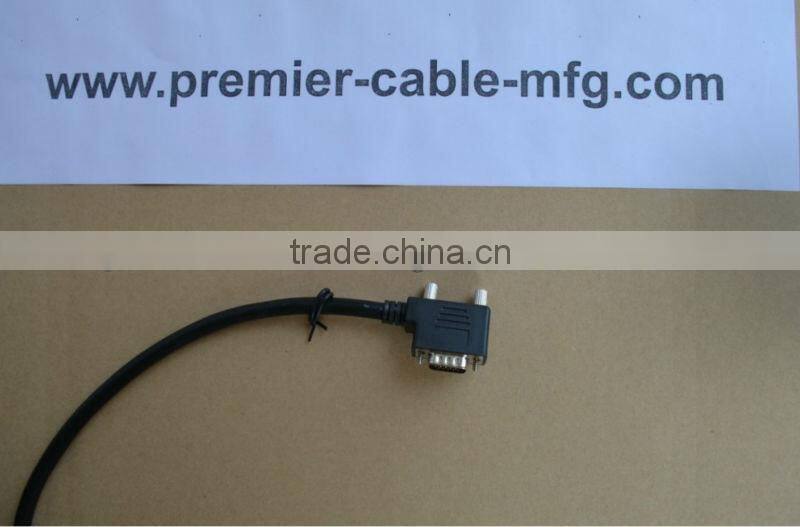 Cable serial right angle & cable serial DB15 VGA male to Female and DB9 Male to female cable