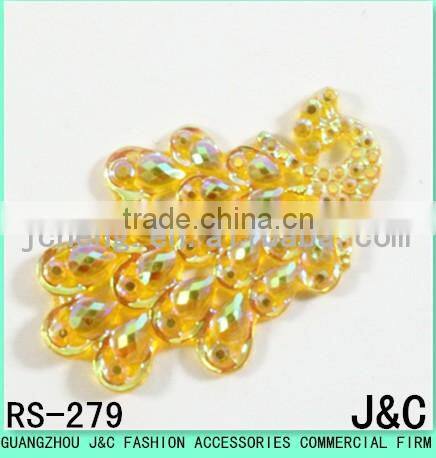 25 flower-shaped AB color Acrylic stone